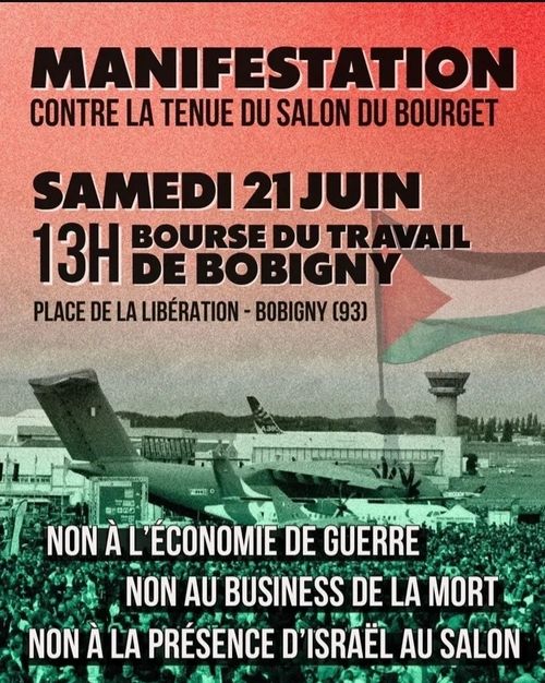 Contre la tenue du salon du Bourget (armement)