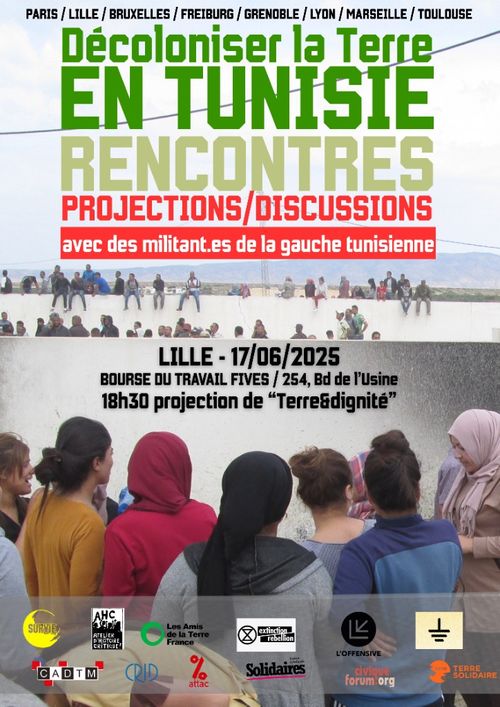  Décoloniser la Terre en Tunisie : rencontres et projections avec des militant⸱es de la gauche tunisienne